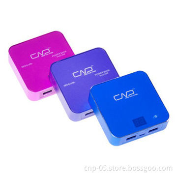 Aluminum 6,600mAh Power Bank in Colorful with 5-5.3V DC/1A Input and 5V DC/1-1.5A Output Range